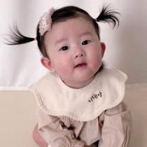NEW新品｜ 韓國訂製 寶寶圍兜兜 兒童花型圍兜3件組